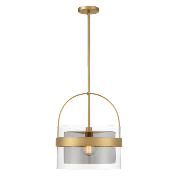 Minka-Lavery - 1916-732 - One Light Convertible Pendant/Semi-Flush Mount - Ravik - Legacy Brass