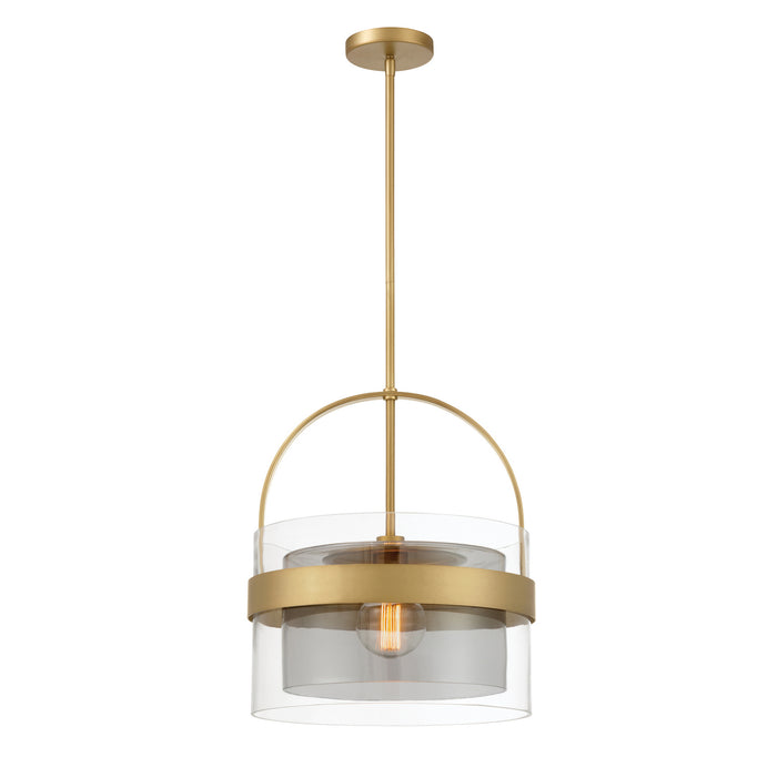 Minka-Lavery - 1916-732 - One Light Convertible Pendant/Semi-Flush Mount - Ravik - Legacy Brass