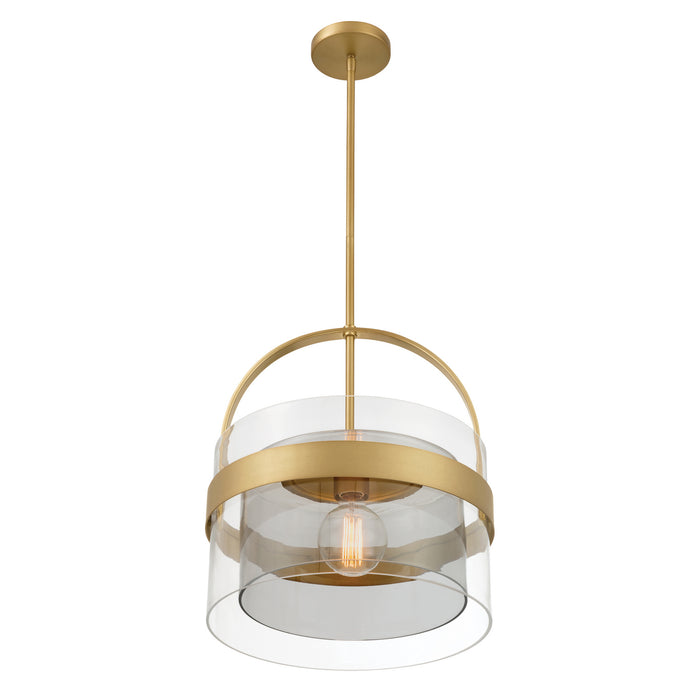 Minka-Lavery - 1916-732 - One Light Convertible Pendant/Semi-Flush Mount - Ravik - Legacy Brass