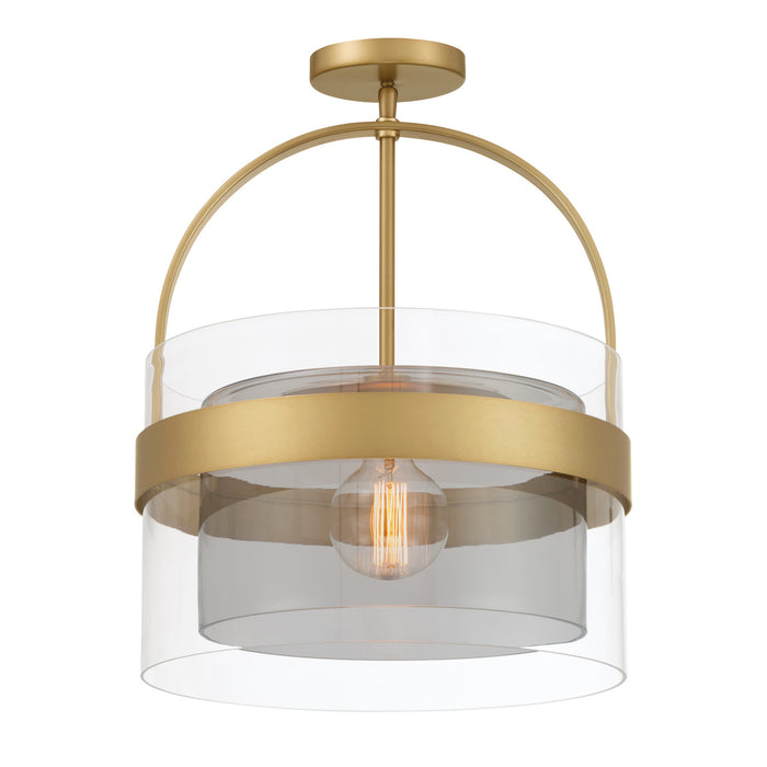 Minka-Lavery - 1916-732 - One Light Convertible Pendant/Semi-Flush Mount - Ravik - Legacy Brass