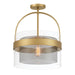 Minka-Lavery - 1916-732 - One Light Convertible Pendant/Semi-Flush Mount - Ravik - Legacy Brass
