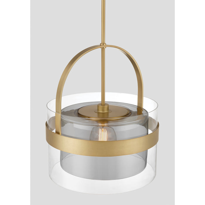 Minka-Lavery - 1916-732 - One Light Convertible Pendant/Semi-Flush Mount - Ravik - Legacy Brass