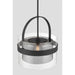 Minka-Lavery - 1916-899 - One Light Convertible Pendant/Semi-Flush Mount - Ravik - Dark Matte Black