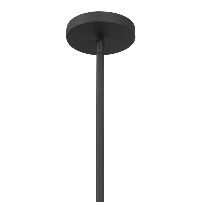 Minka-Lavery - 1916-899 - One Light Convertible Pendant/Semi-Flush Mount - Ravik - Dark Matte Black