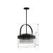 Minka-Lavery - 1916-899 - One Light Convertible Pendant/Semi-Flush Mount - Ravik - Dark Matte Black