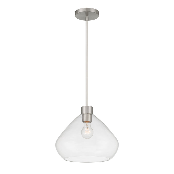 Minka-Lavery - 19414-84 - One Light Pendant - Elaris - Brushed Nickel