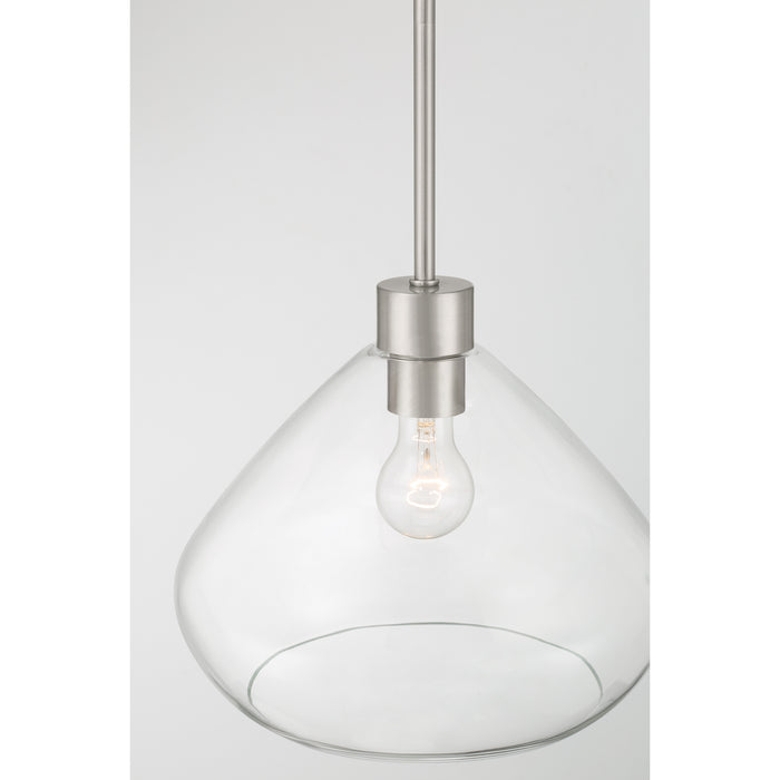 Minka-Lavery - 19414-84 - One Light Pendant - Elaris - Brushed Nickel