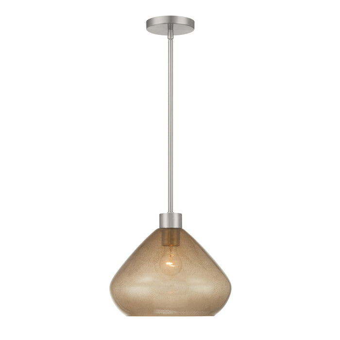 Minka-Lavery - 19415-84 - One Light Pendant - Elaris - Brushed Nickel