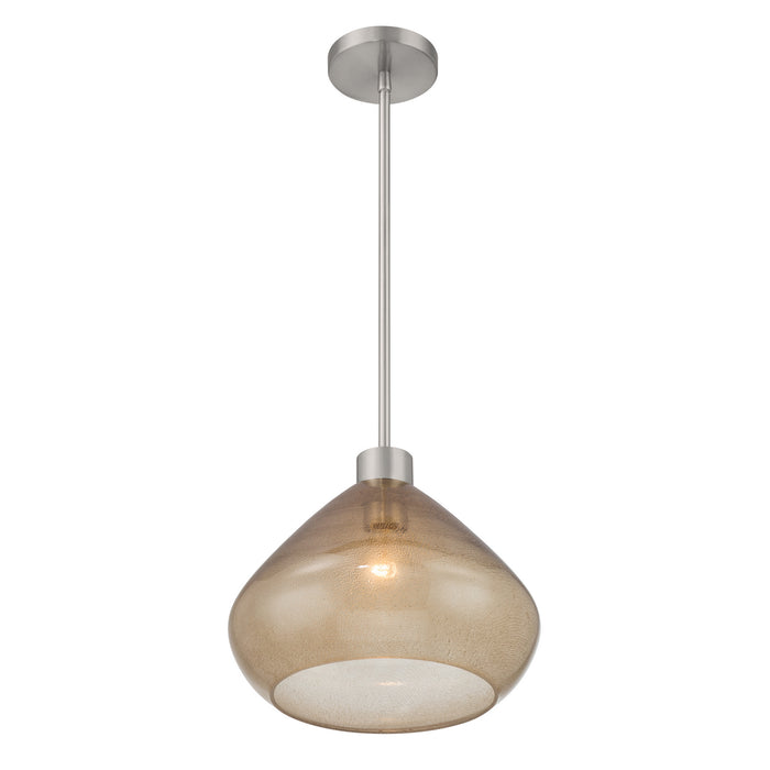 Minka-Lavery - 19415-84 - One Light Pendant - Elaris - Brushed Nickel