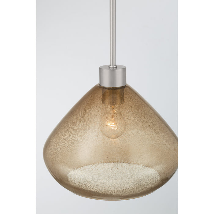 Minka-Lavery - 19415-84 - One Light Pendant - Elaris - Brushed Nickel