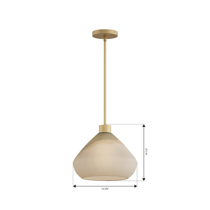 Minka-Lavery - 19416-732 - One Light Pendant - Elaris - Legacy Brass