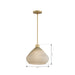 Minka-Lavery - 19416-732 - One Light Pendant - Elaris - Legacy Brass