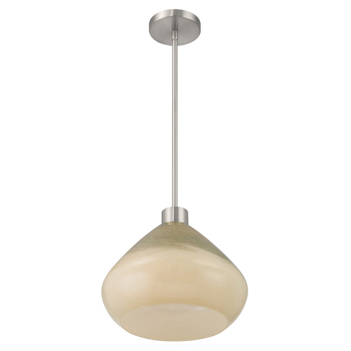 Minka-Lavery - 19416-84 - One Light Pendant - Elaris - Brushed Nickel