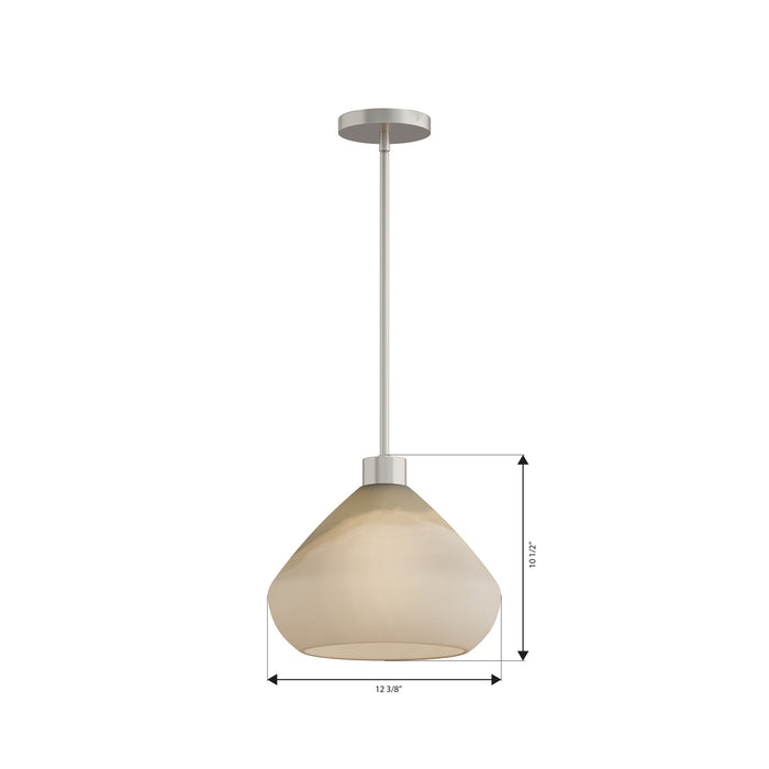 Minka-Lavery - 19416-84 - One Light Pendant - Elaris - Brushed Nickel