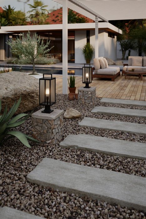 Minka-Lavery - 78206-899 - One Light Outdoor Post Mount - Edgewood - Dark Matte Black