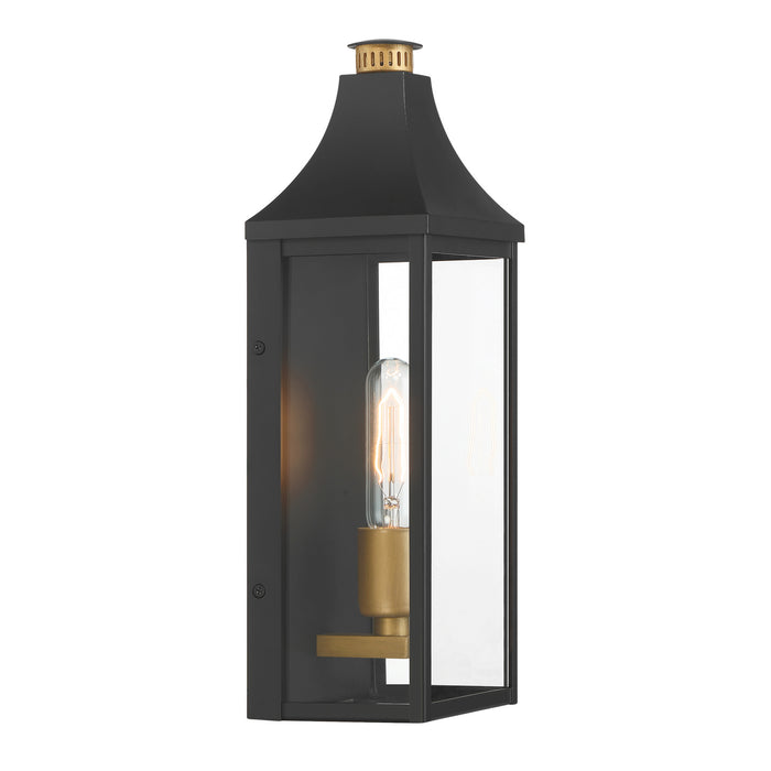Minka-Lavery - 78301-734 - One Light Outdoor Wall Lantern - Hurstborne - Dark Matte Black
