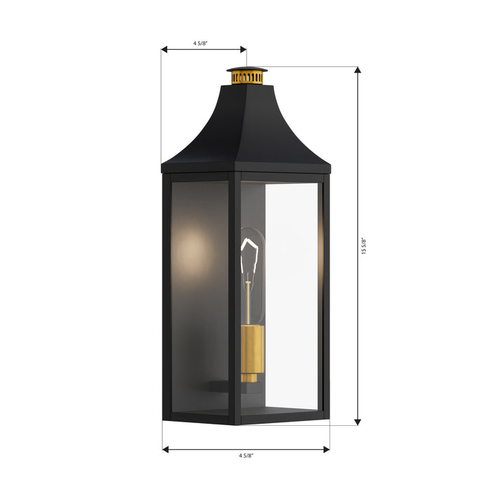 Minka-Lavery - 78301-734 - One Light Outdoor Wall Lantern - Hurstborne - Dark Matte Black