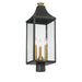 Minka-Lavery - 78306-734 - Three Light Outdoor Post Lantern - Hurstborne - Dark Matte Black