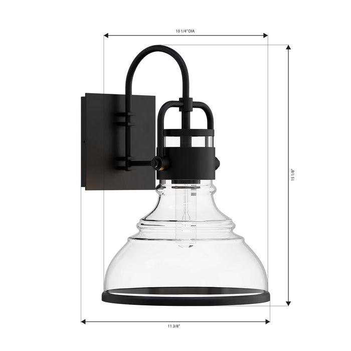 Minka-Lavery - 78700-899 - One Light Outdoor Wall Sconce - Calen - Dark Matte Black