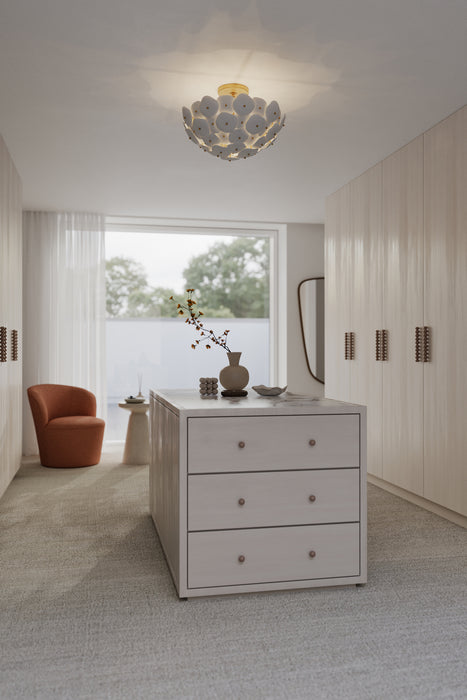 Metropolitan - N1823-732 - Three Light Semi-Flush Mount - Coastlyn - Legacy Brass