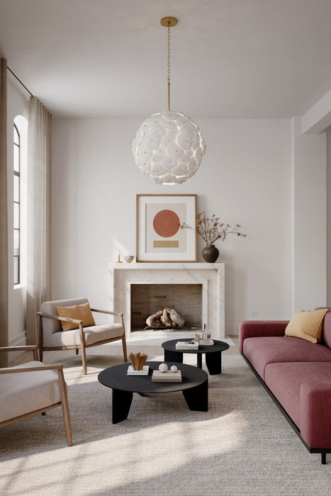 Metropolitan - N1827-732 - Seven Light Pendant - Coastlyn - Legacy Brass