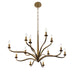 Metropolitan - N3318-891 - 12 Light Chandelier - Dorianne - Textured Dusken Brass