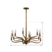 Metropolitan - N3318-891 - 12 Light Chandelier - Dorianne - Textured Dusken Brass