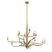 Metropolitan - N3319-891 - 16 Light Chandelier - Dorianne - Textured Dusken Brass