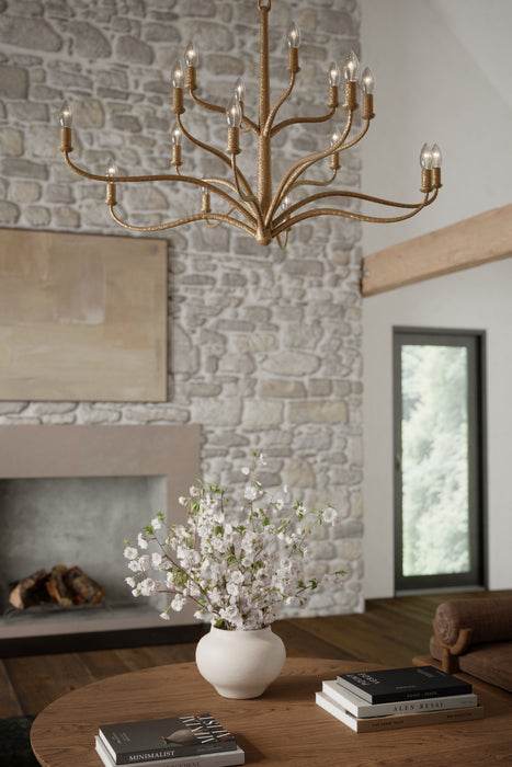 Metropolitan - N3319-891 - 16 Light Chandelier - Dorianne - Textured Dusken Brass