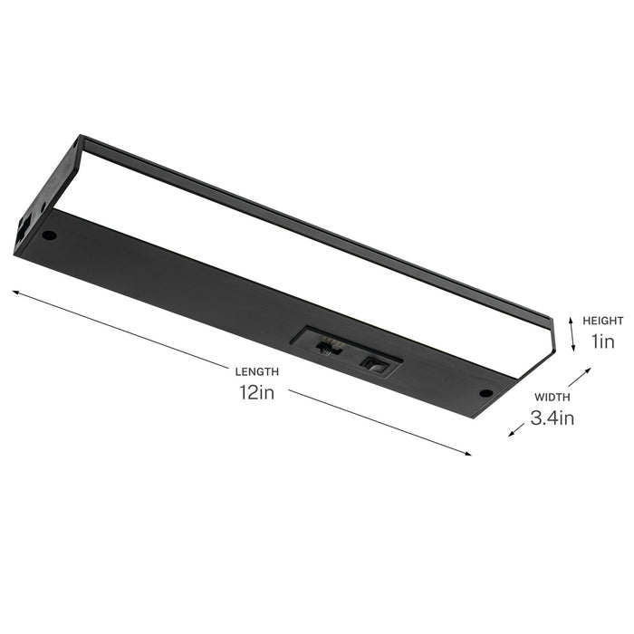 Progress Lighting - P700030-031-CS - LED Under Cabinet - Arza - Black