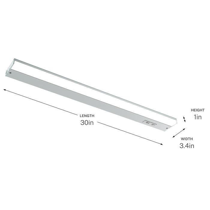 Progress Lighting - P700032-030-CS - LED Under Cabinet - Arza - White