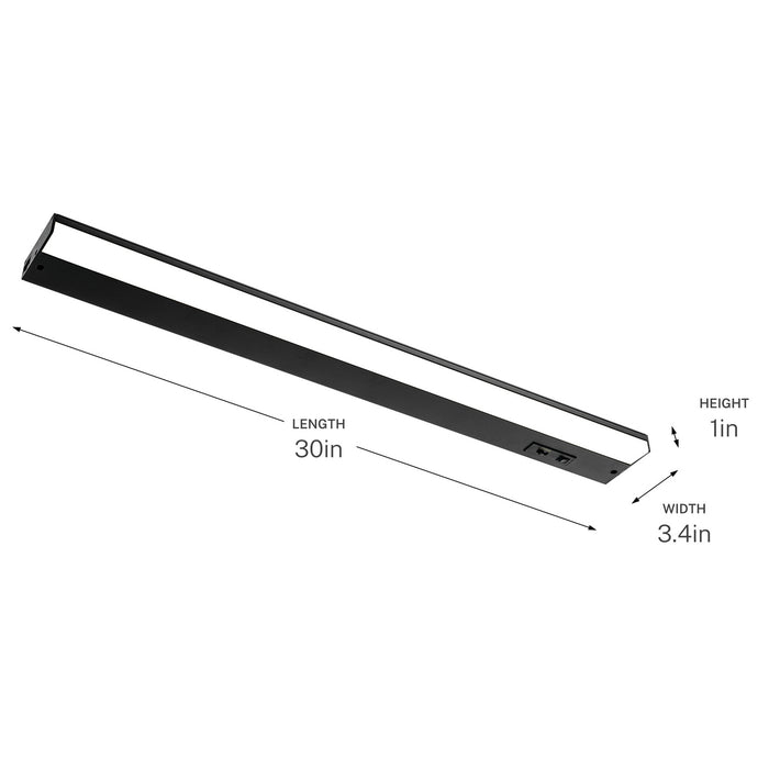 Progress Lighting - P700032-031-CS - LED Under Cabinet - Arza - Black