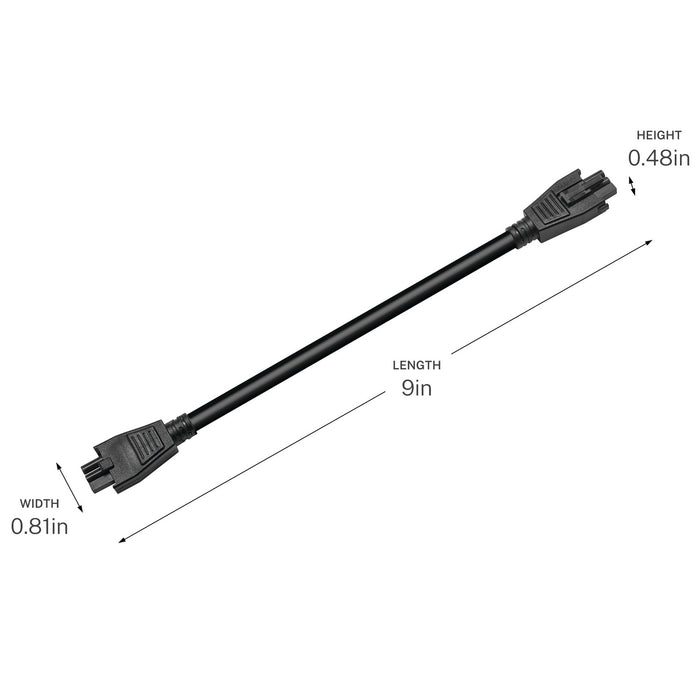 Progress Lighting - P860063-031 - Interconnecting Cord - Arza - Black