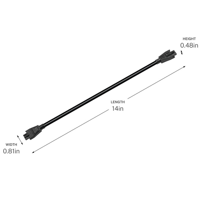 Progress Lighting - P860064-031 - Interconnecting Cord - Arza - Black