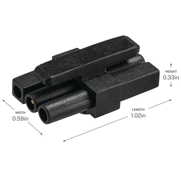 Progress Lighting - P860068-031 - Inline Connector (2 Pack) - Arza - Black