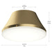 Progress Lighting - P350305-191 - Two Light Flush Mount - Avra - Brushed Gold