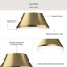 Progress Lighting - P350305-191 - Two Light Flush Mount - Avra - Brushed Gold