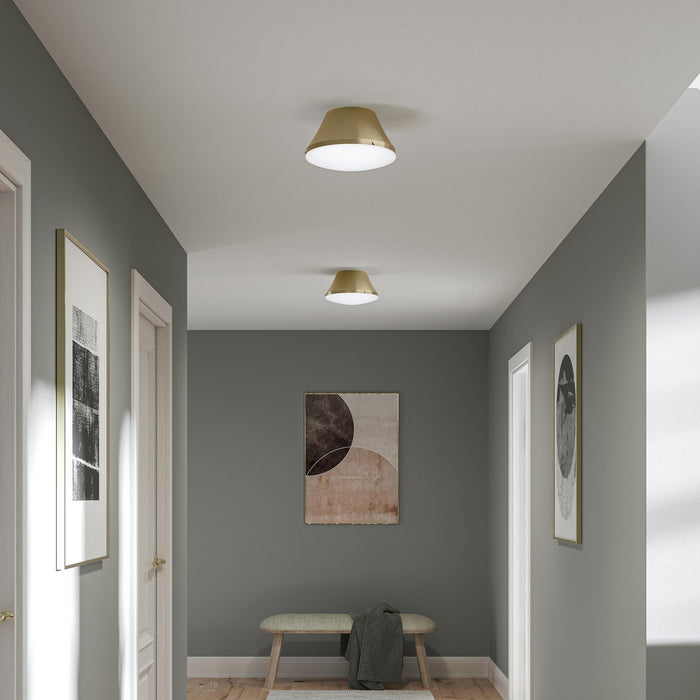 Progress Lighting - P350305-191 - Two Light Flush Mount - Avra - Brushed Gold