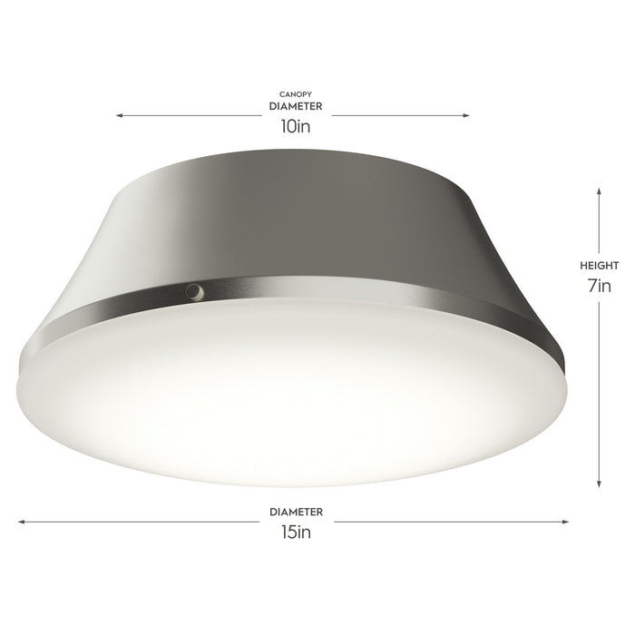 Progress Lighting - P350306-009 - Three Light Flush Mount - Avra - Brushed Nickel