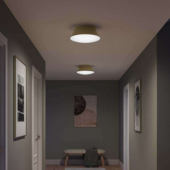 Progress Lighting - P350306-191 - Three Light Flush Mount - Avra - Brushed Gold