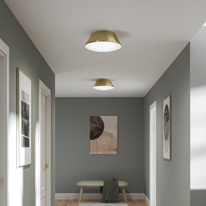 Progress Lighting - P350306-191 - Three Light Flush Mount - Avra - Brushed Gold
