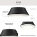 Progress Lighting - P350306-31M - Three Light Flush Mount - Avra - Matte Black