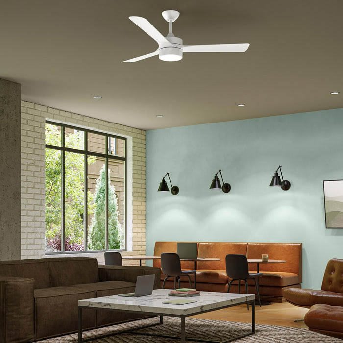 Progress Lighting - P250123-28M-30 - 52" Ceiling Fan - Axion II - Matte White