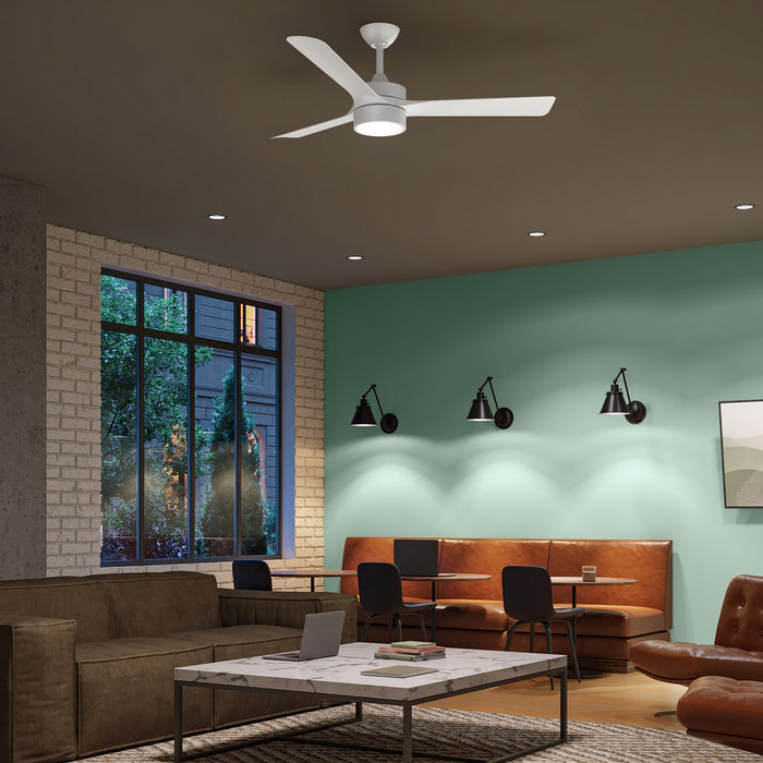 Progress Lighting - P250123-28M-30 - 52" Ceiling Fan - Axion II - Matte White