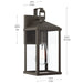 Progress Lighting - P560405-020 - One Light Outdoor Wall Mount - Cantley - Antique Bronze