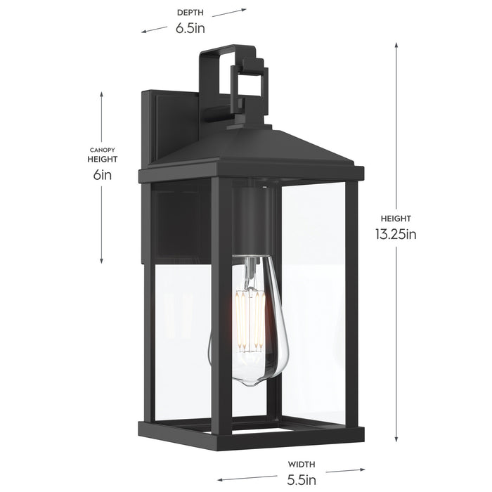 Progress Lighting - P560405-31M - One Light Outdoor Wall Mount - Cantley - Matte Black