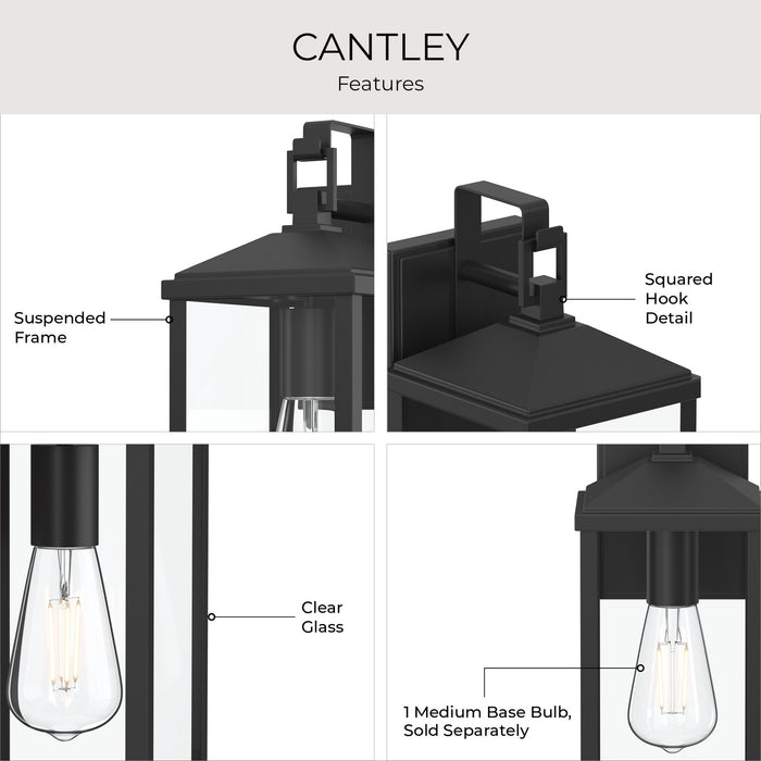 Progress Lighting - P560405-31M - One Light Outdoor Wall Mount - Cantley - Matte Black