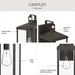 Progress Lighting - P560406-020 - One Light Outdoor Wall Mount - Cantley - Antique Bronze