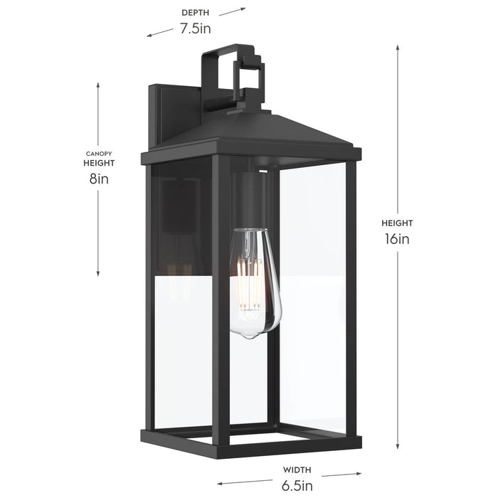 Progress Lighting - P560406-31M - One Light Outdoor Wall Mount - Cantley - Matte Black
