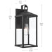 Progress Lighting - P560406-31M - One Light Outdoor Wall Mount - Cantley - Matte Black